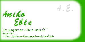 aniko eble business card
